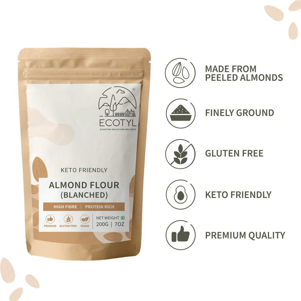 Blanched Almond Flour - Ecotyl - 100% Organic I Sustainable