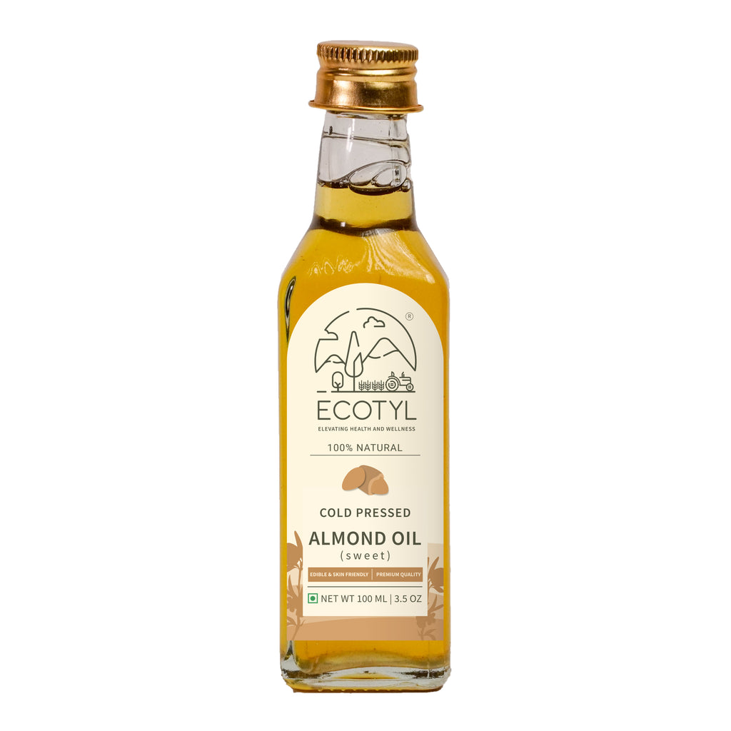 Cold-Pressed Almond Oil (Sweet) - Ecotyl - 100% Organic I Sustainable