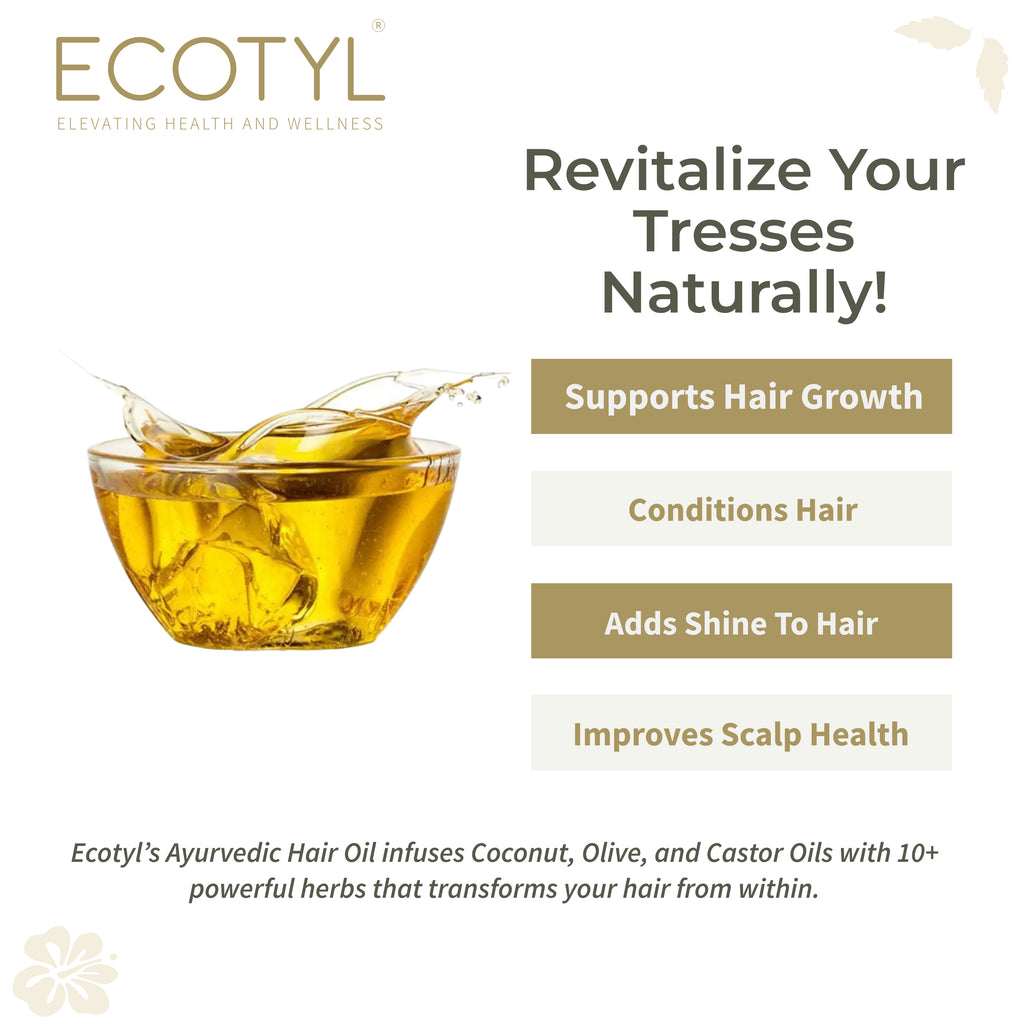 Ayurvedic Hair Oil - Ecotyl - 100% Organic I Sustainable