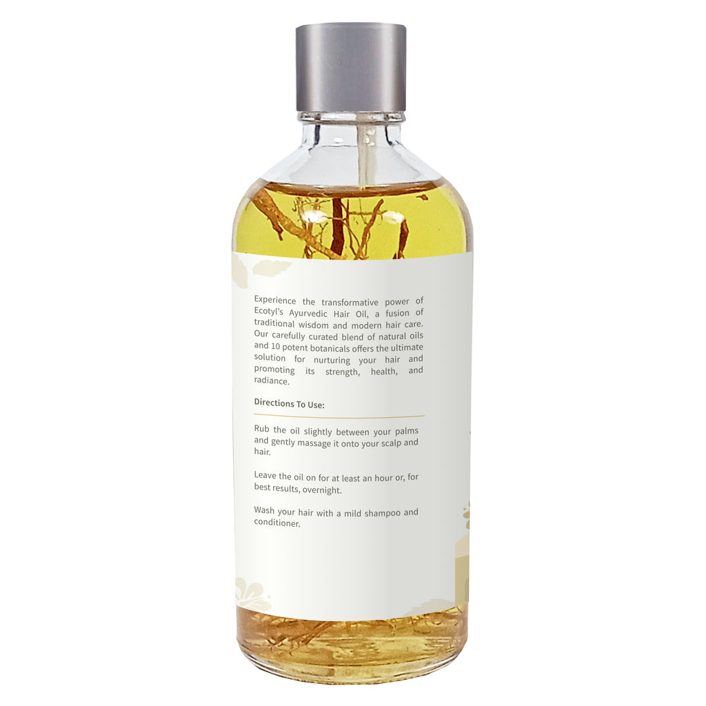 Ayurvedic Hair Oil - Ecotyl - 100% Organic I Sustainable