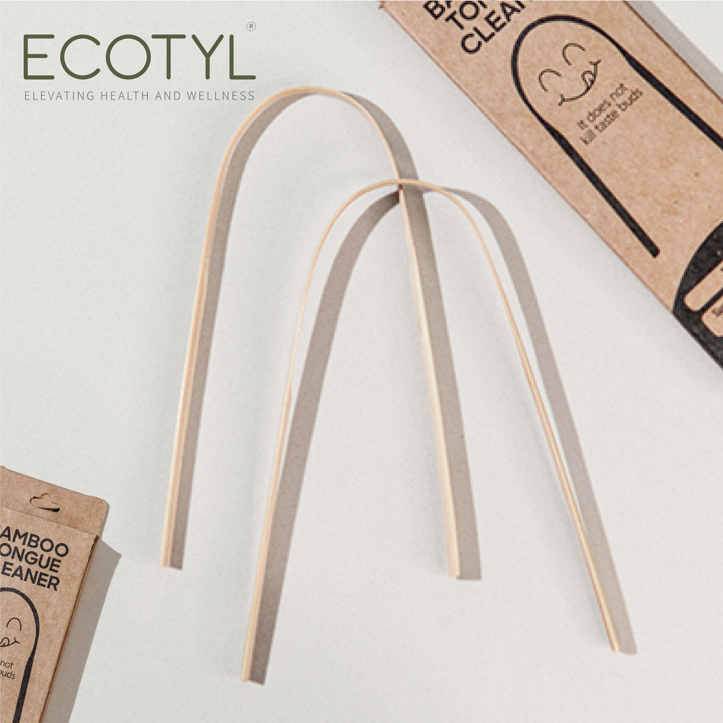Bamboo Tongue Cleaner - Set of 2 - Ecotyl - 100% Organic I Sustainable