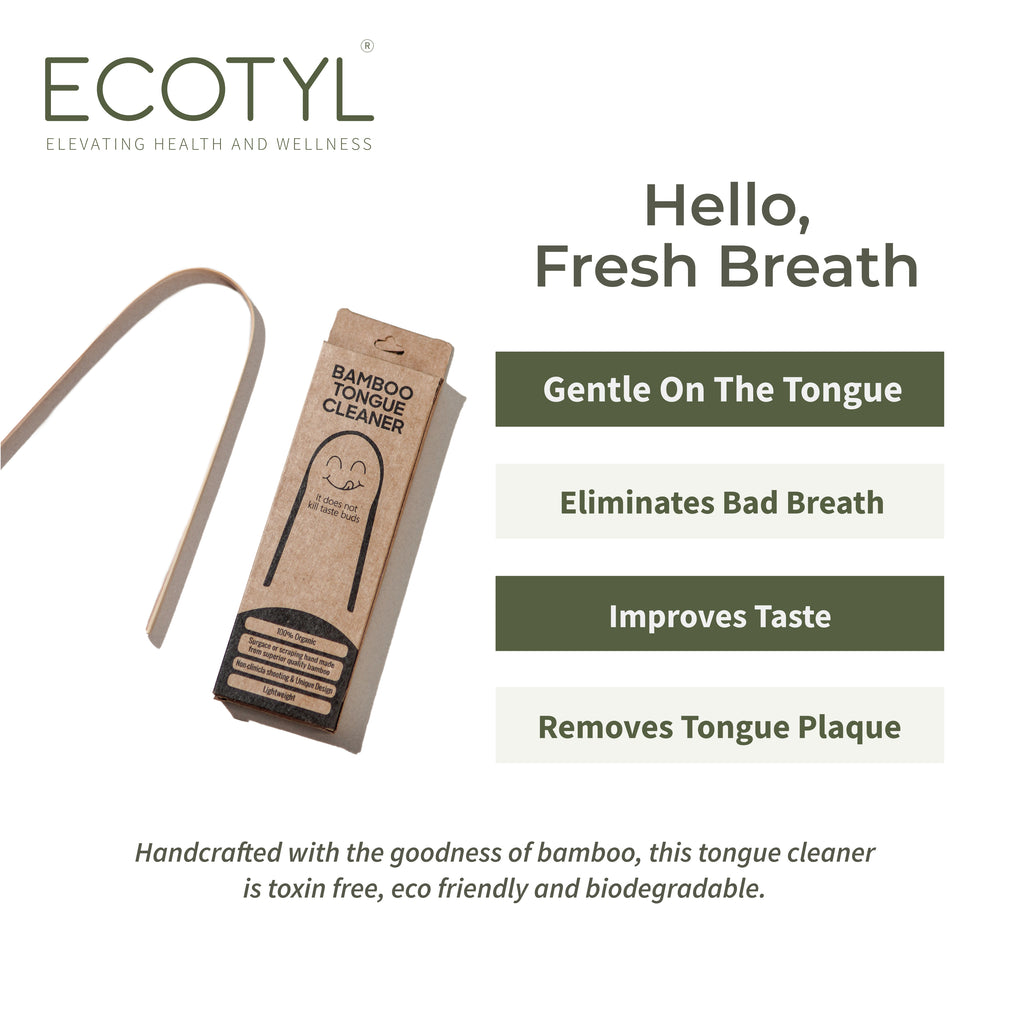 Bamboo Tongue Cleaner - Set of 2 - Ecotyl - 100% Organic I Sustainable