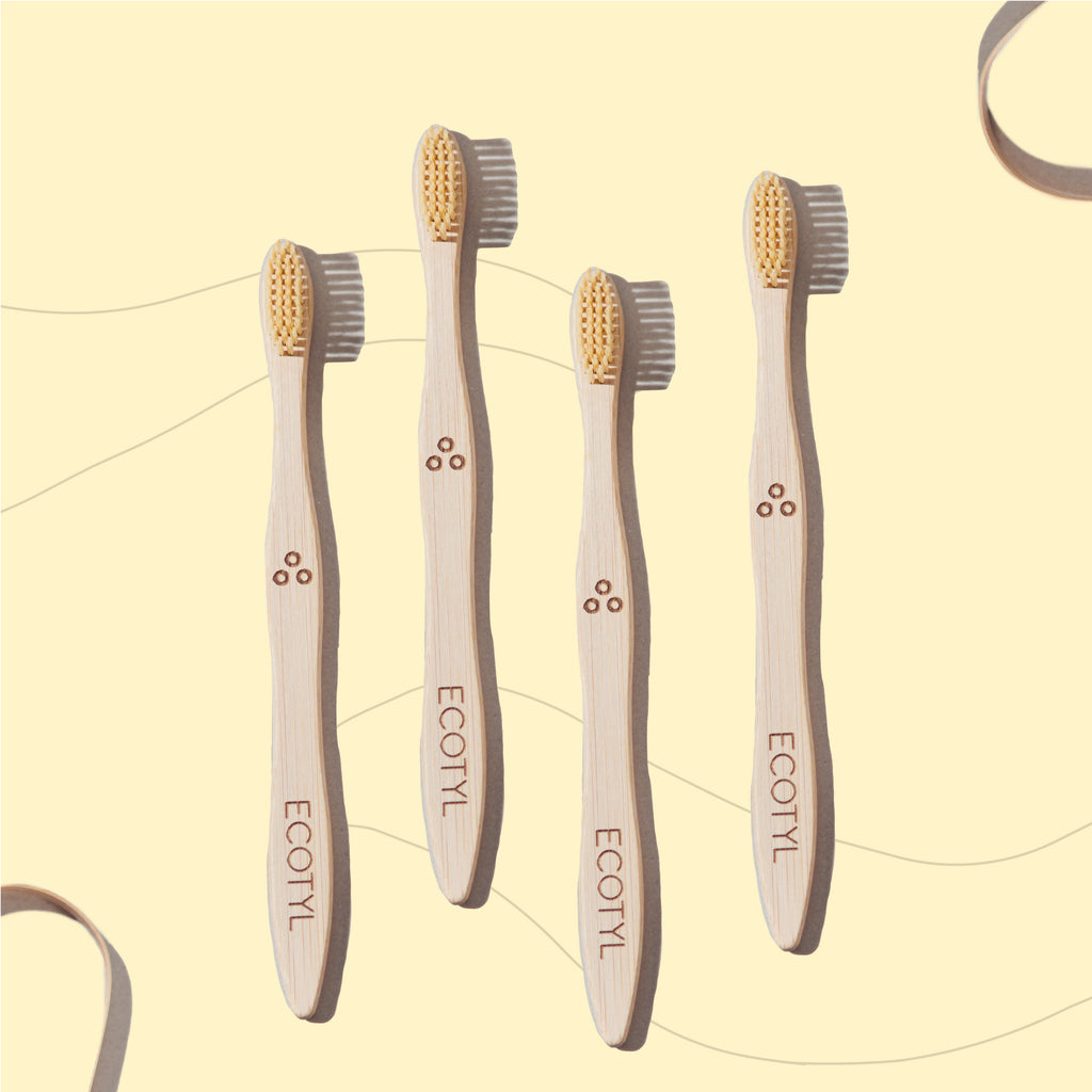 Ultra Soft Bamboo Tooth Brush - Set of 4 - Ecotyl - 100% Organic I Sustainable