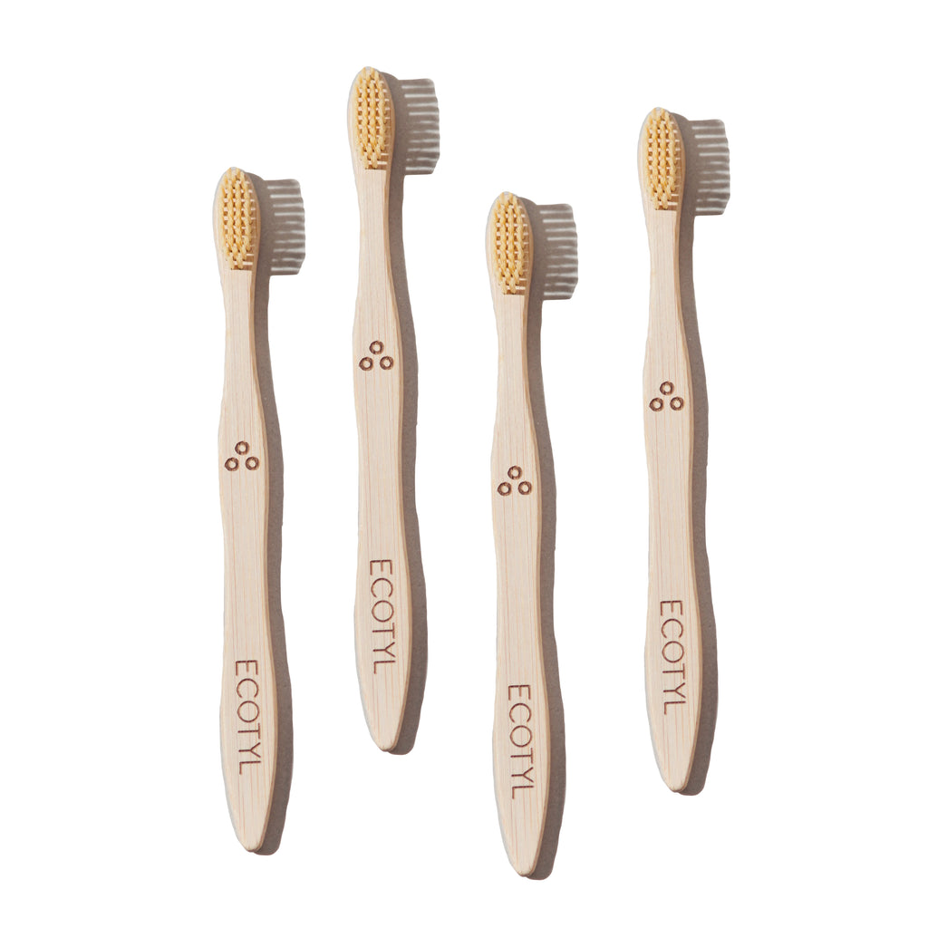Ultra Soft Bamboo Tooth Brush - Set of 4 - Ecotyl - 100% Organic I Sustainable