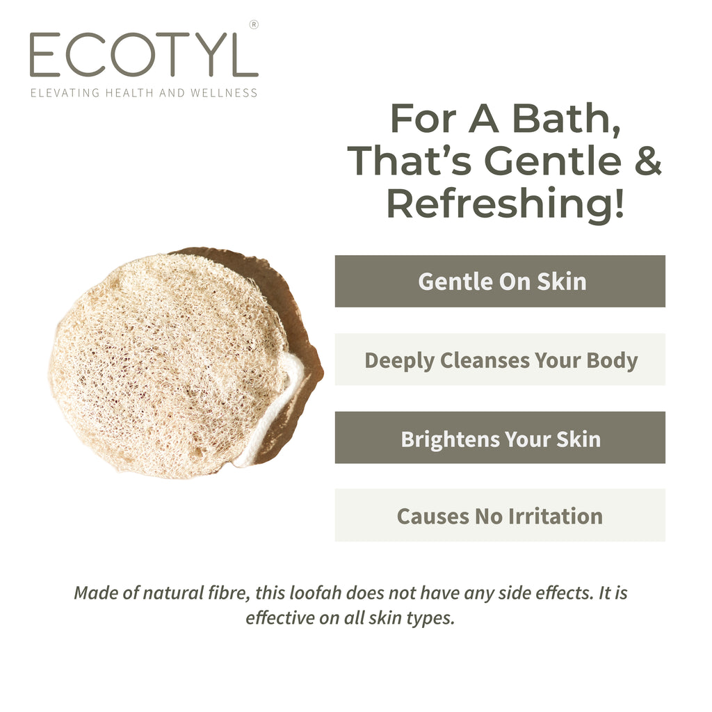 Natural Body Loofah - Set of 2 - Ecotyl - 100% Organic I Sustainable