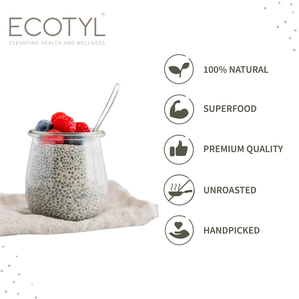 Chia Seeds - Raw - Ecotyl - 100% Organic I Sustainable