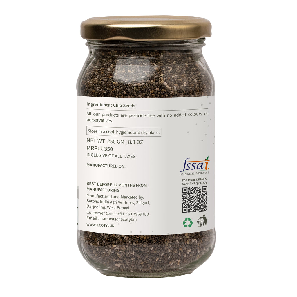Chia Seeds - Raw - Ecotyl - 100% Organic I Sustainable