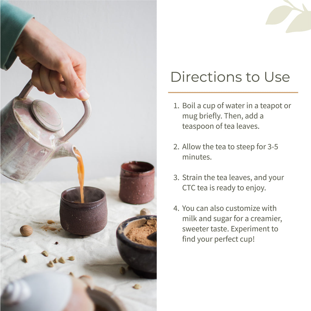CTC Tea (Chai Patti) - Ecotyl - 100% Organic I Sustainable