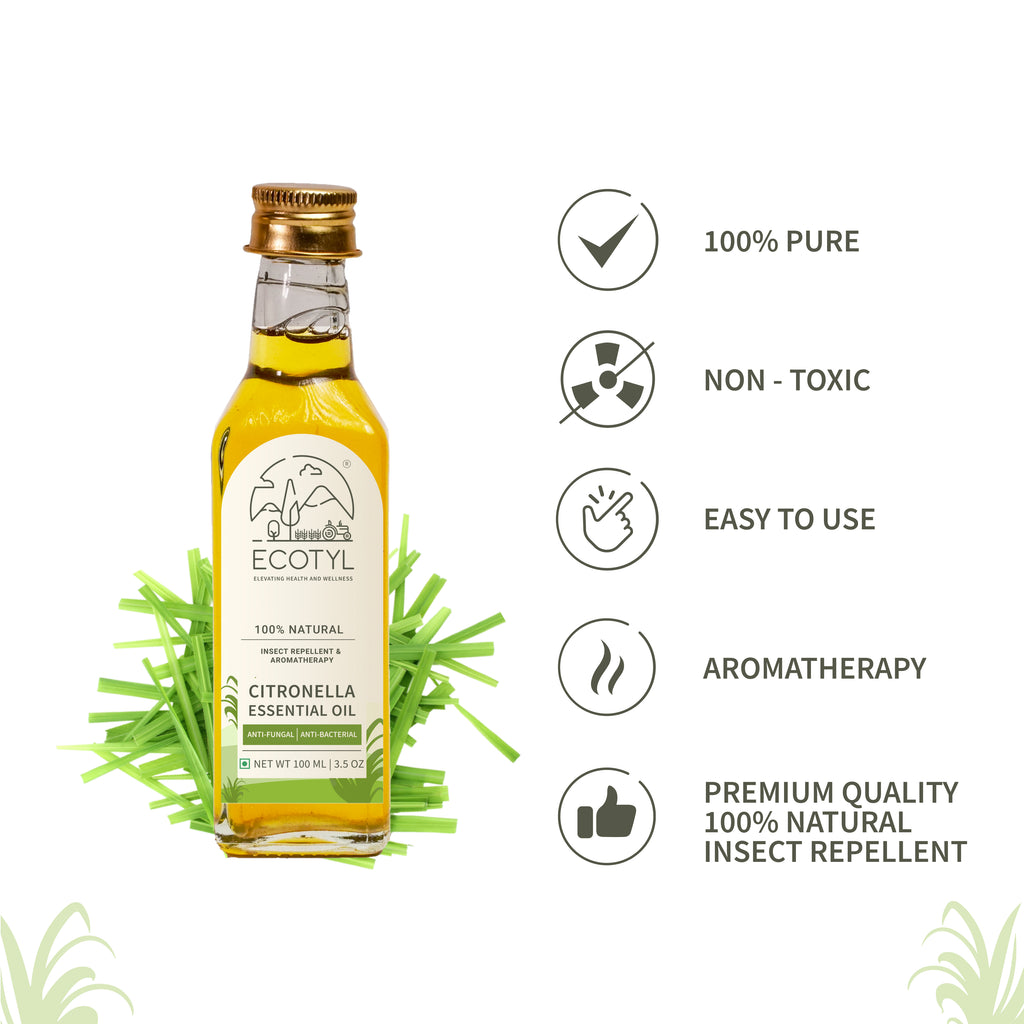 Citronella Oil - Ecotyl - 100% Organic I Sustainable