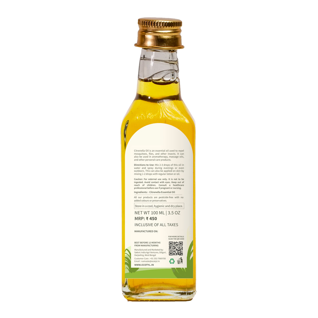 Citronella Oil - Ecotyl - 100% Organic I Sustainable