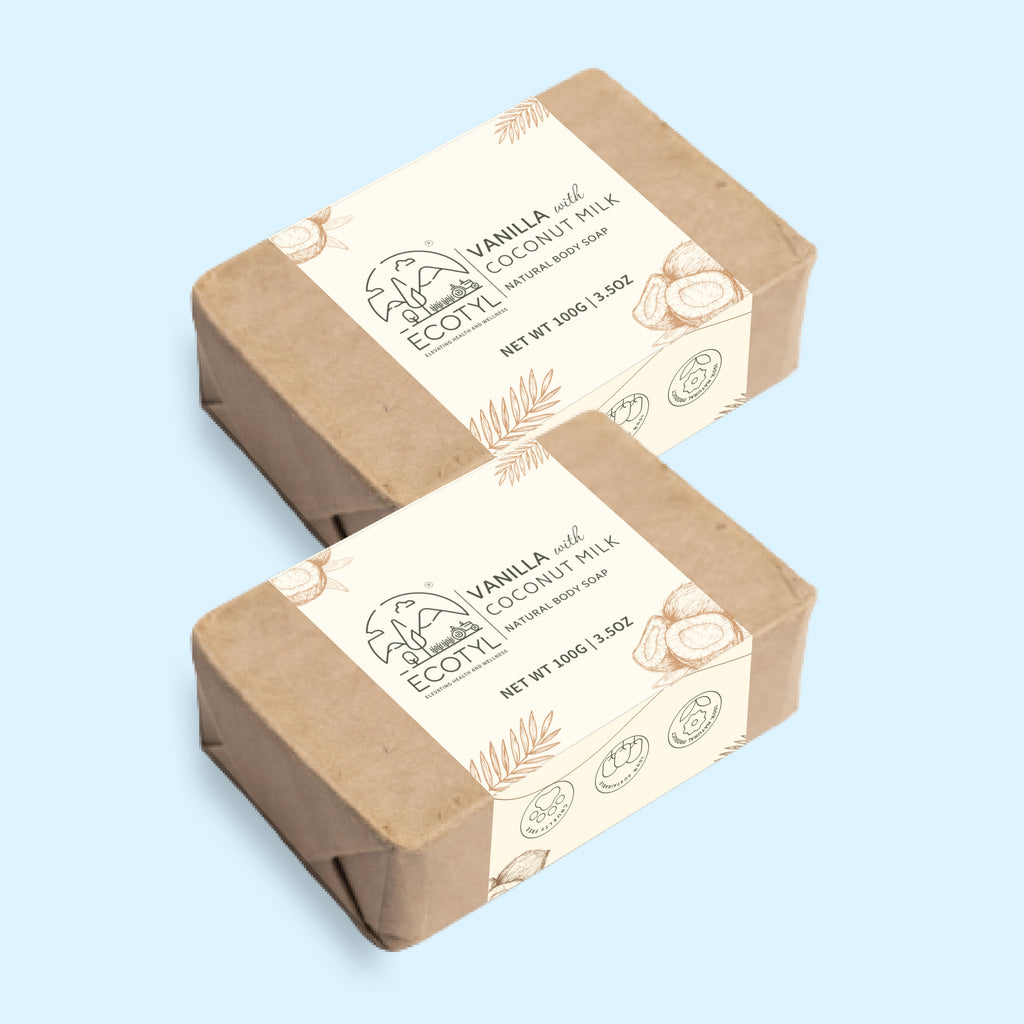 Coconut Milk & Vanilla Soap - Set of 2 - Ecotyl - 100% Organic I Sustainable