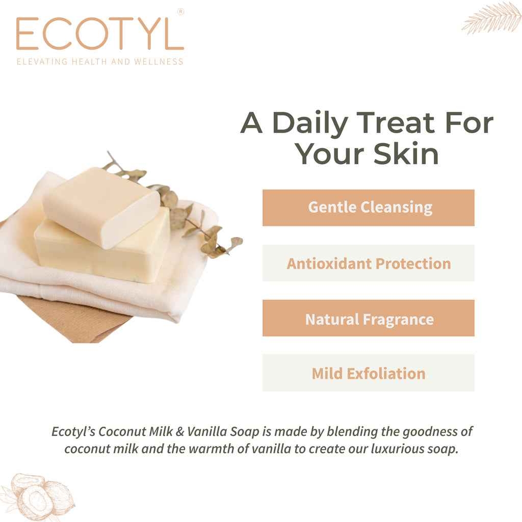 Coconut Milk & Vanilla Soap - Set of 2 - Ecotyl - 100% Organic I Sustainable