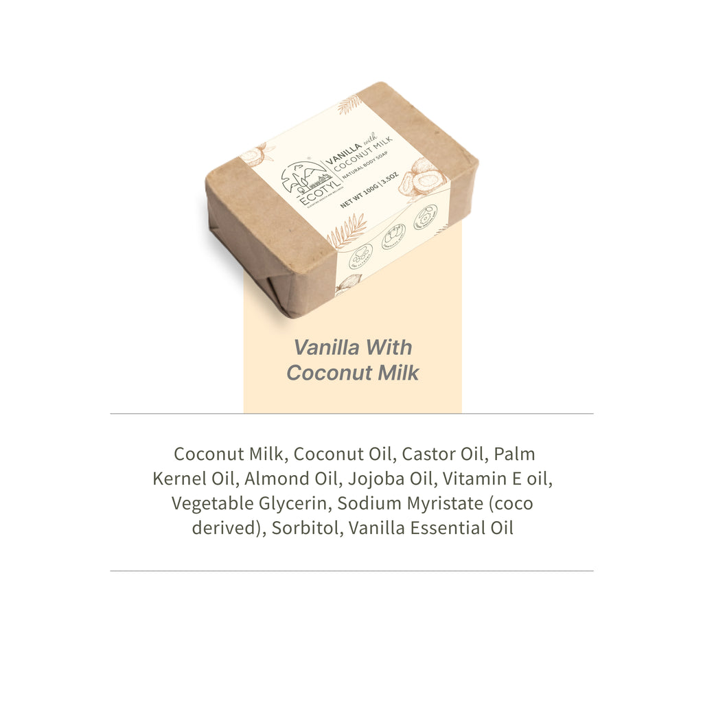 Coconut Milk & Vanilla Soap - Set of 2 - Ecotyl - 100% Organic I Sustainable