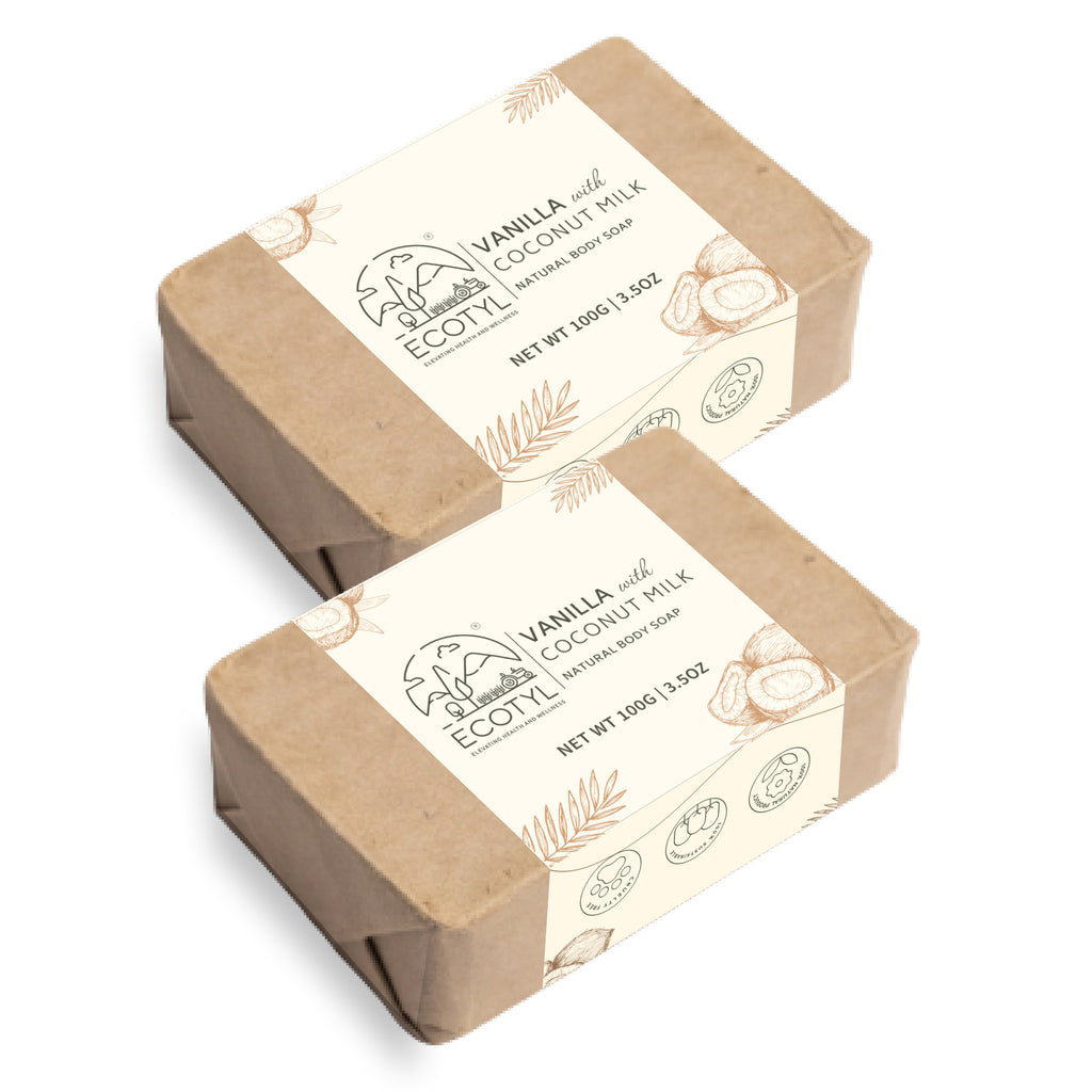 Coconut Milk & Vanilla Soap - Set of 2 - Ecotyl - 100% Organic I Sustainable