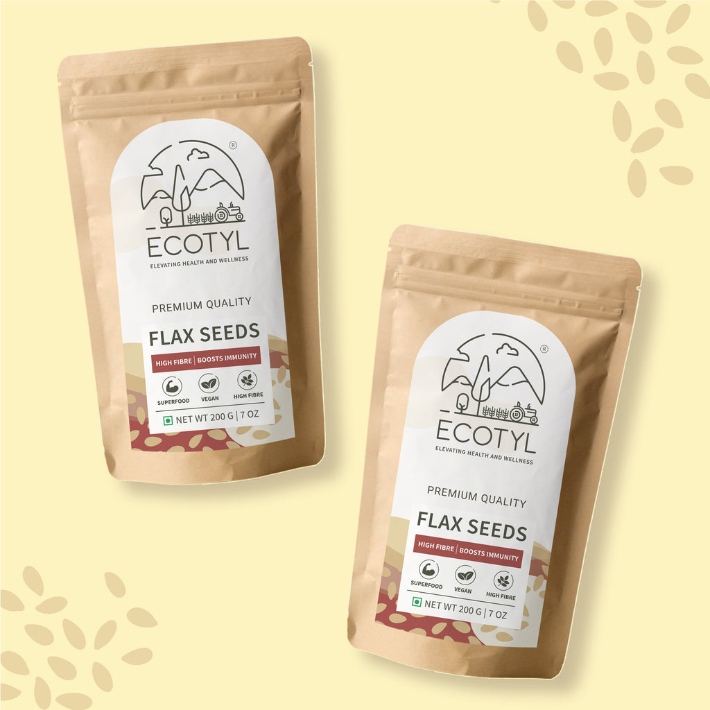 Flax Seeds - Unroasted (Set of 2) - Ecotyl - 100% Organic I Sustainable