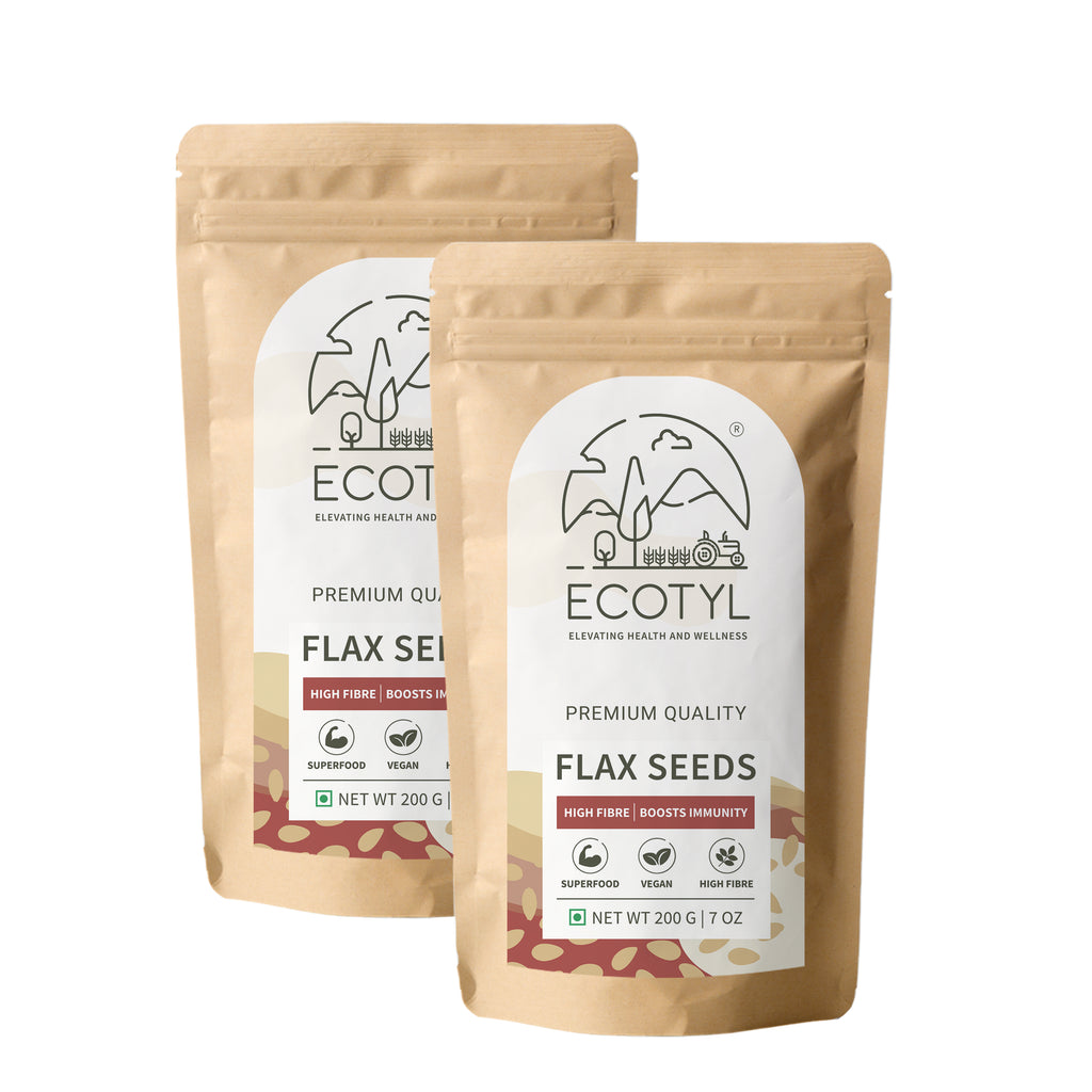 Flax Seeds - Unroasted (Set of 2) - Ecotyl - 100% Organic I Sustainable