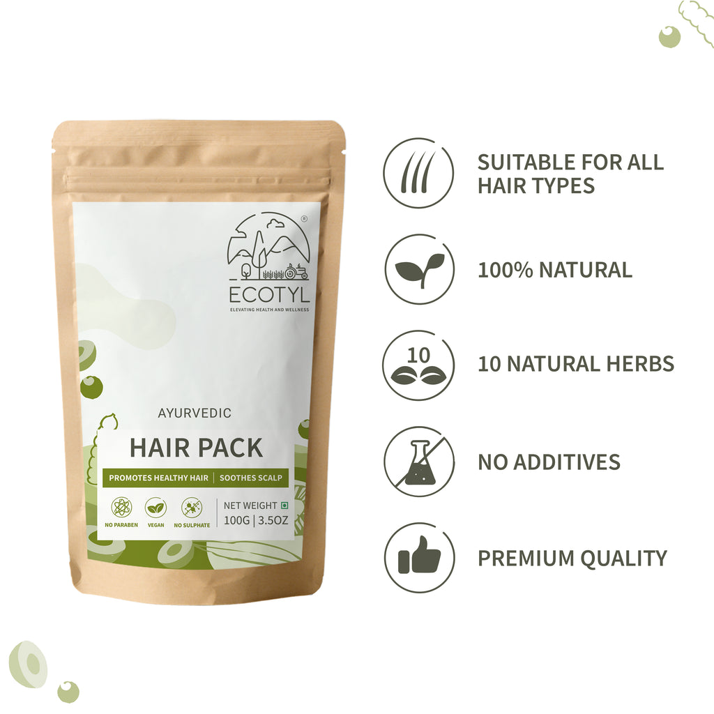 Ayurvedic Hair Pack - Ecotyl - 100% Organic I Sustainable