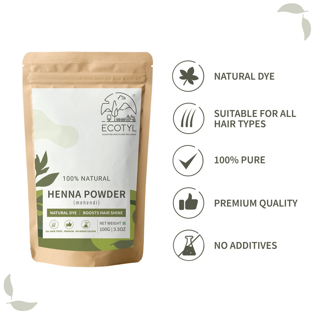 Henna Powder - Ecotyl - 100% Organic I Sustainable