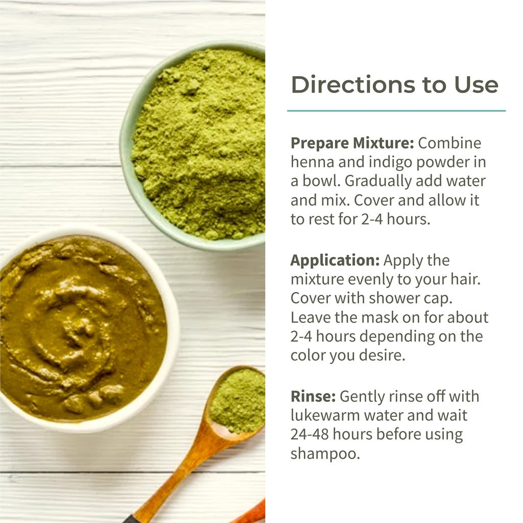 Ecotyl Hair Colour Combo - Henna Powder and Indigo Powder - Ecotyl - 100% Organic I Sustainable