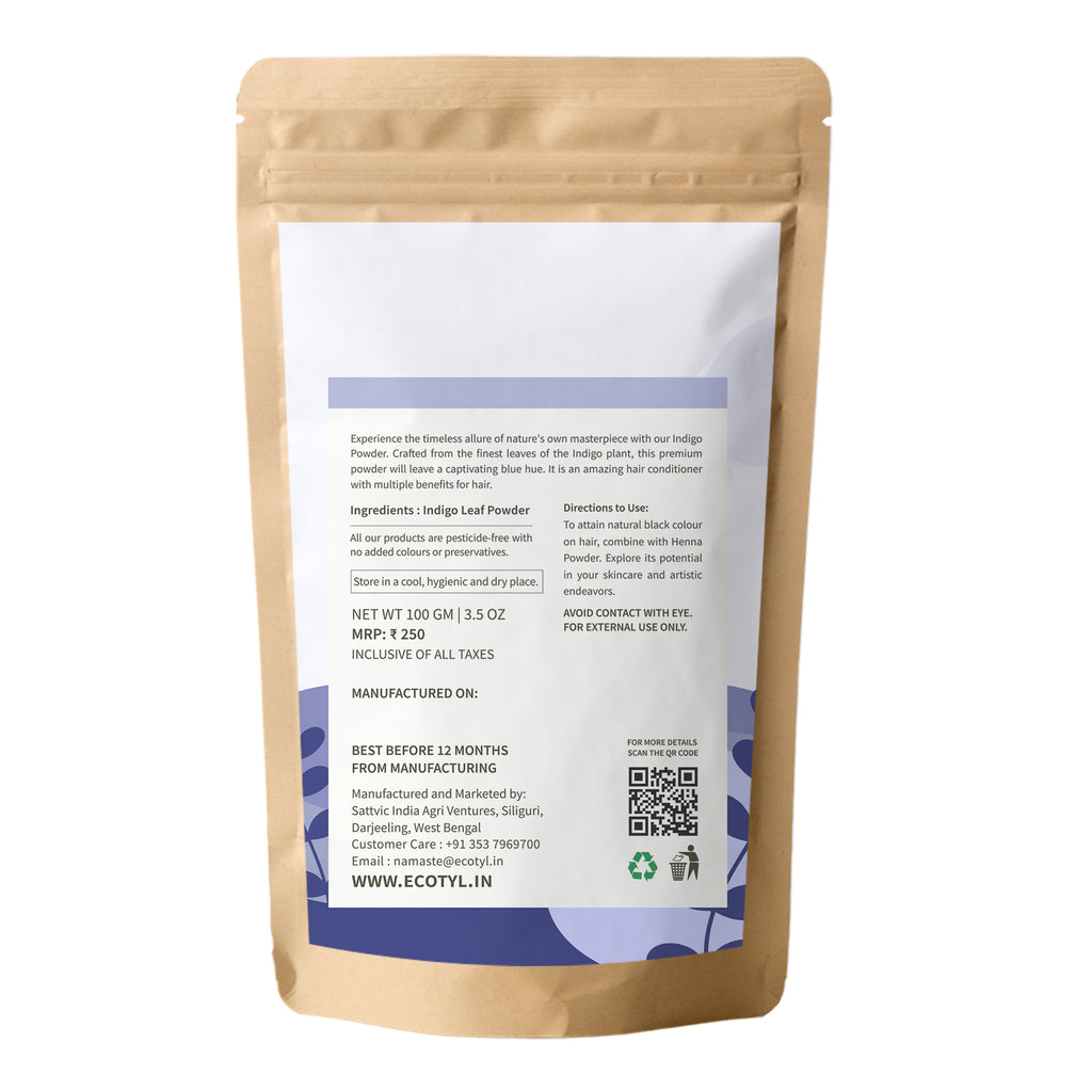 Indigo Powder - Ecotyl - 100% Organic I Sustainable