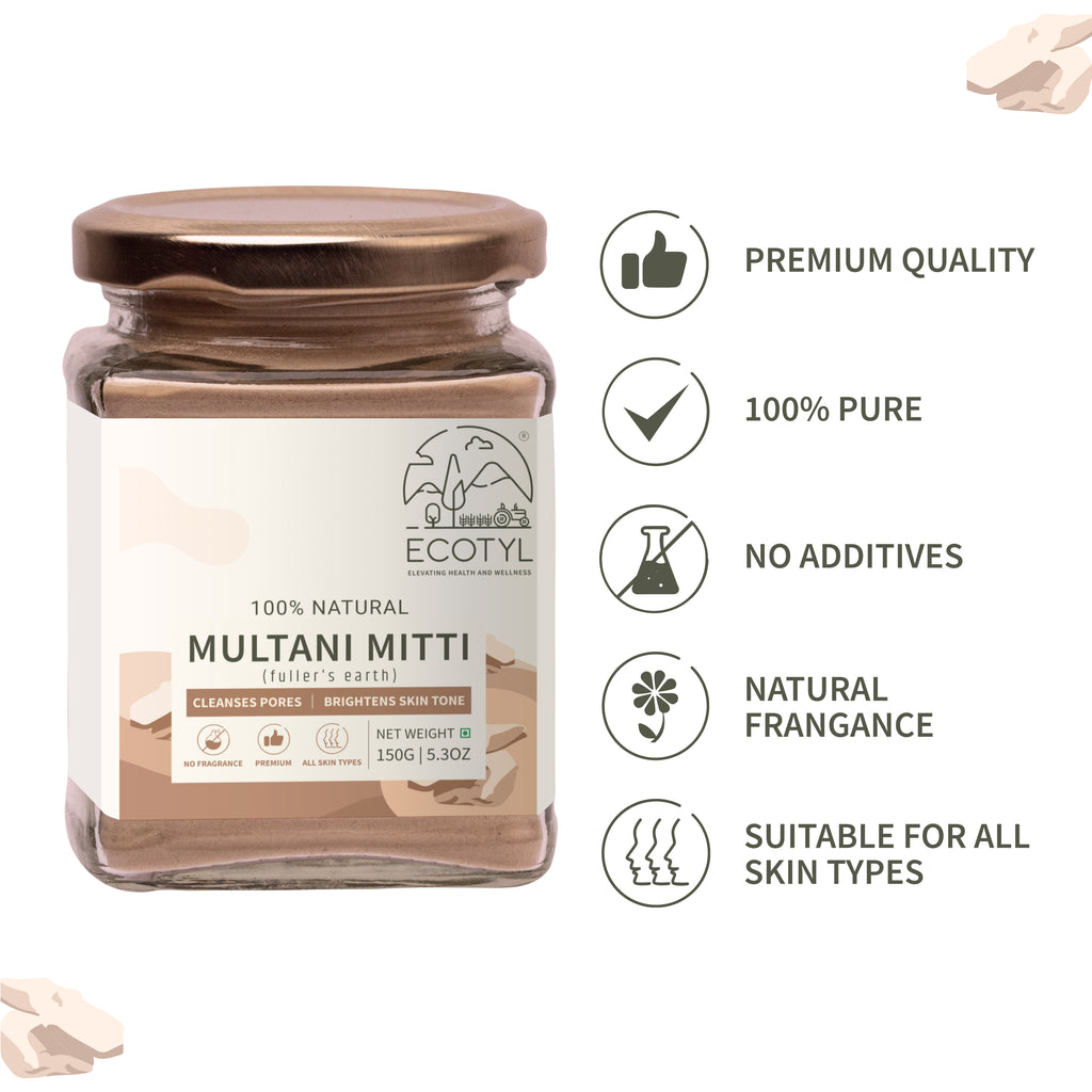 Natural Multani Mitti - Ecotyl - 100% Organic I Sustainable