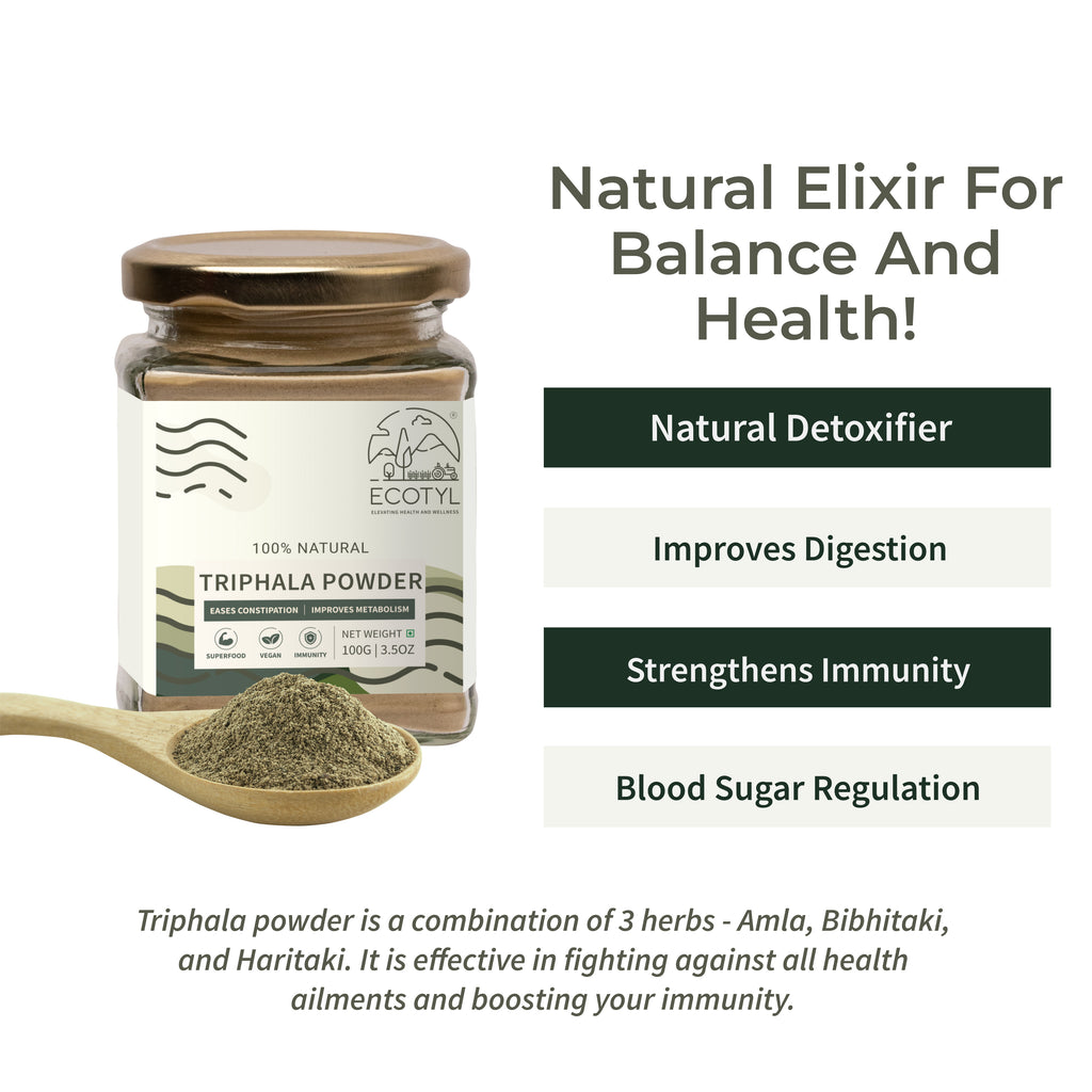Triphala Powder - Ecotyl - 100% Organic I Sustainable