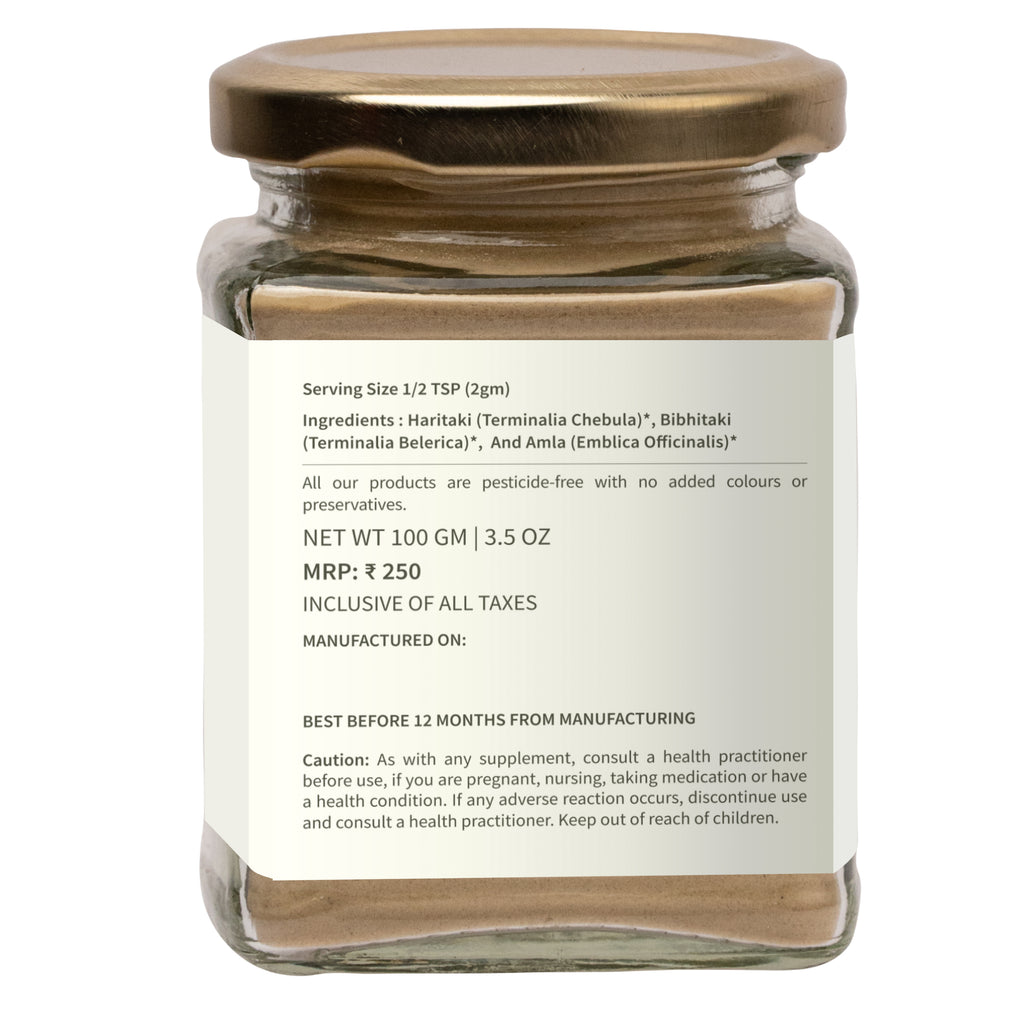 Triphala Powder - Ecotyl - 100% Organic I Sustainable