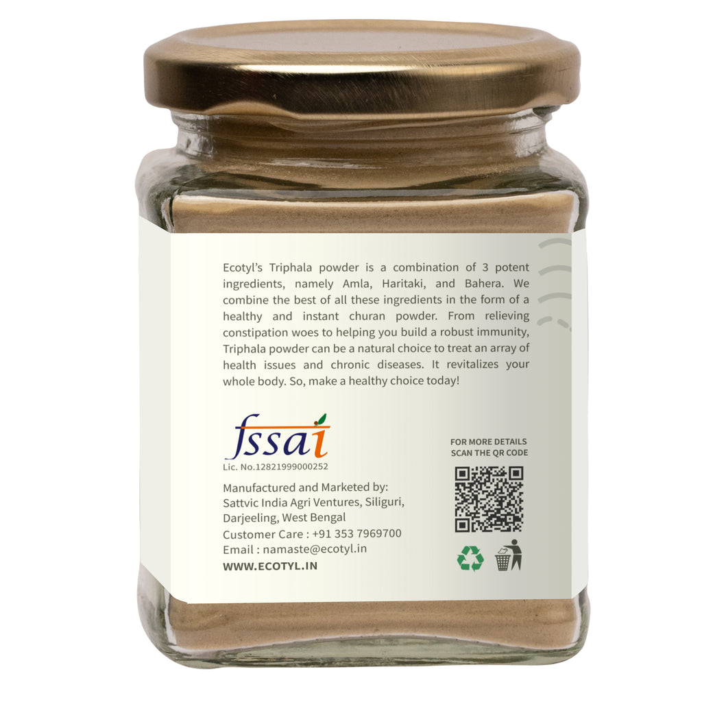Triphala Powder - Ecotyl - 100% Organic I Sustainable