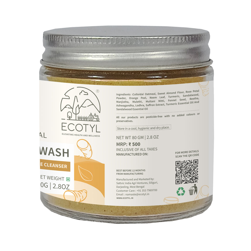 Ubtan Face Cleanser - Ecotyl - 100% Organic I Sustainable