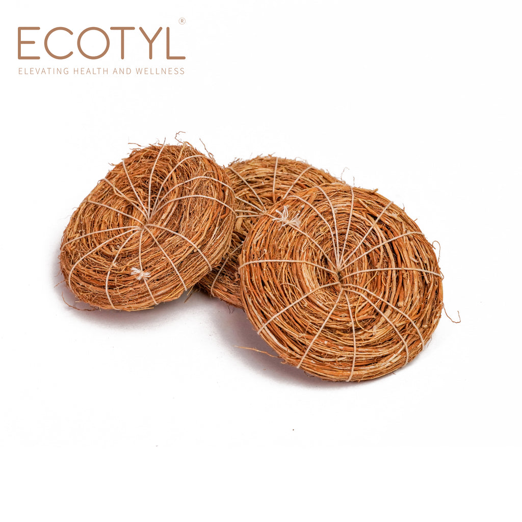 Vetiver Scrubber - Set of 3 - Ecotyl - 100% Organic I Sustainable