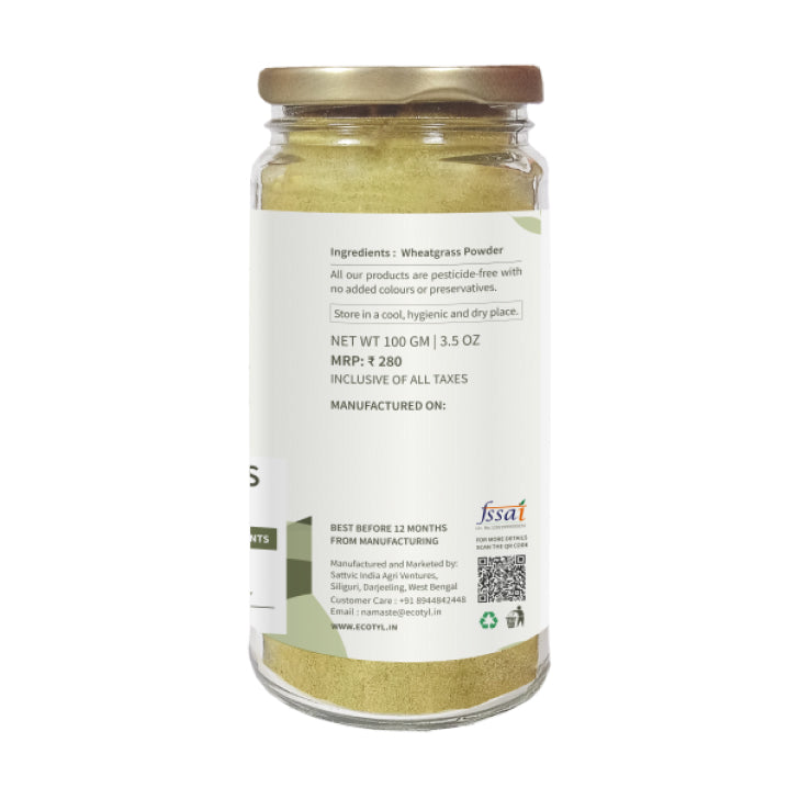 Wheatgrass Powder - Ecotyl - 100% Organic I Sustainable